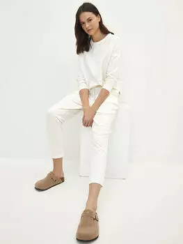 Женские однотонные пижамные штаны с эластичной резинкой на талии LCW Dream