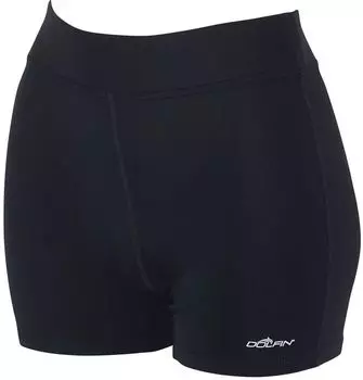 Женские однотонные приталенные шорты Dolfin, черный