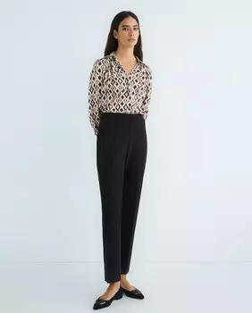 Женские однотонные резиновые штаны Zermatt, черный