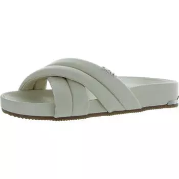 Женские однотонные сандалии из искусственной кожи DKNY, слоновая кость