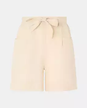 Женские однотонные шорты-бермуды Southern Cotton, бежевый