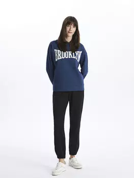 Женские однотонные спортивные штаны для джоггеров с эластичной резинкой на талии LCW Modest, новый черный