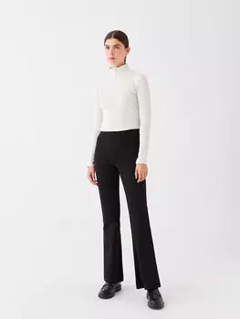 Женские однотонные спортивные штаны с эластичной резинкой на талии LCW Casual, новый черный