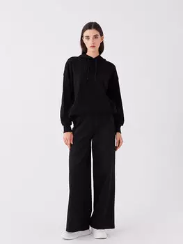 Женские однотонные спортивные штаны с эластичной резинкой на талии LCW Casual, новый черный