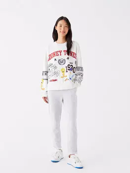 Женские однотонные спортивные штаны с эластичной резинкой на талии LCW Casual, темно-синий