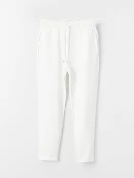 Женские однотонные спортивные штаны с эластичной резинкой на талии LCW Vision, экрю