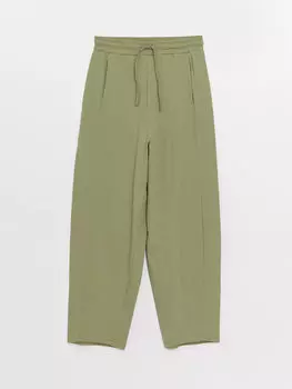 Женские однотонные спортивные штаны с эластичной резинкой на талии LCWAIKIKI Classic, бледно-зеленый