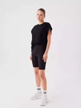 Женские однотонные спортивные тайтсы с эластичной резинкой на талии LCW Active, новый черный