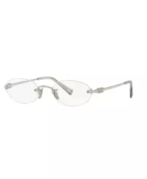 Женские овальные очки, MU 53WV MIU MIU, серебряный