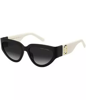 Женские овальные солнцезащитные очки Marc Jacobs 645S, черный