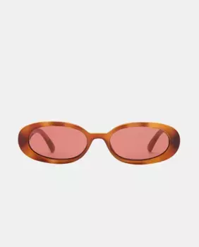 Женские овальные солнцезащитные очки с литьем под давлением Le Specs, коричневый