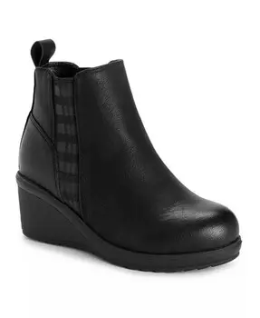 Женские оксфордские ботильоны на танкетке Англия MUK LUKS, черный