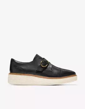 Женские оксфордские туфли с застежкой на платформе и пряжке Cole Haan, чёрный