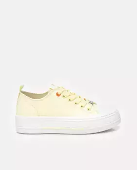 Женские парусиновые кеды на шнуровке Refresh, желтый