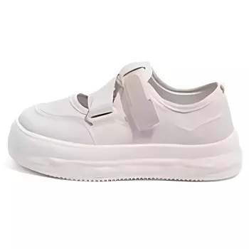 Женские парусиновые кеды с низким верхом бежевого/розового цвета Huanqiu