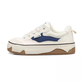 Женские парусиновые кеды с низким верхом бежевого/синего цвета B10Crown