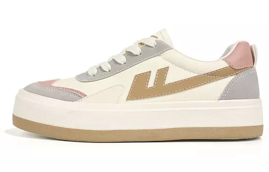 Женские парусиновые кеды с низким верхом бежевого цвета с кофе Warrior