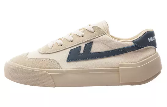 Женские парусиновые кеды с низким верхом, рисовый/светло-голубой Warrior