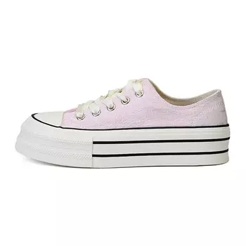 Женские парусиновые кеды с низким верхом розового/белого цвета Deerway, розовый