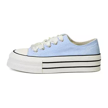 Женские парусиновые кеды с низким верхом, синий/белый Deerway