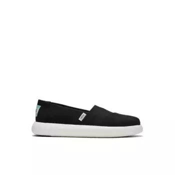 Женские парусиновые кроссовки без шнуровки Toms, черный