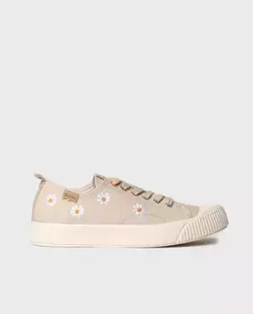 Женские парусиновые кроссовки из хлопка с принтом Toni Pons, цвет Crudo