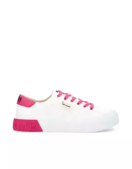 Женские парусиновые кроссовки из переработанного хлопка No Name, цвет Fucsia