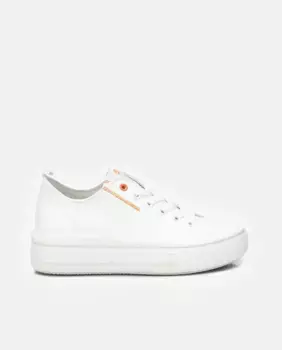 Женские парусиновые кроссовки с резиновым носком и шнуровкой Refresh, белый