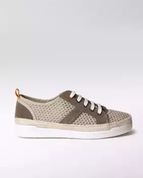 Женские парусиновые кроссовки с сетчатой тканью и шнурками Toni Pons, коричневый