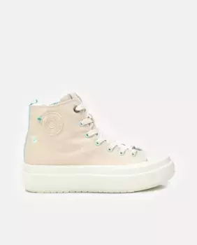 Женские парусиновые кроссовки с застежкой-молнией Refresh, бежевый