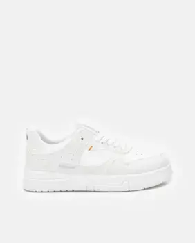 Женские парусиновые кроссовки со шнурками и белой резиновой подошвой Refresh, белый