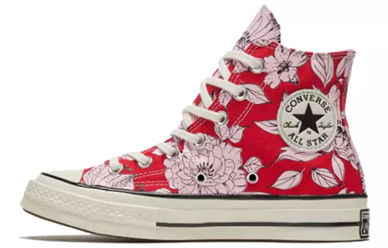 Кеды Converse Chuck Taylor All Star 70 Hi Vintage Floral University Red Women's