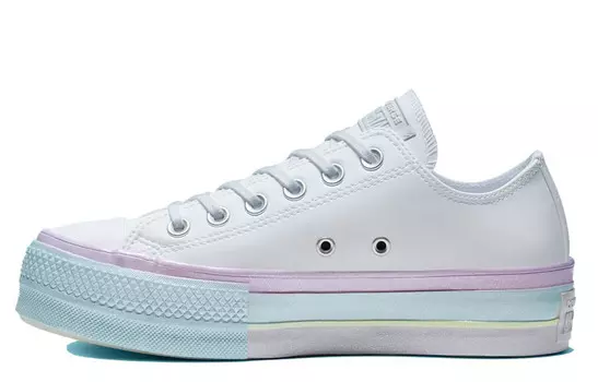 Кеды Chuck Taylor All Star Women's Converse Lift Low 'White Lilac Blue' Women's