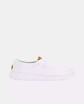 Женские парусиновые туфли на шнуровке HeyDude, белый