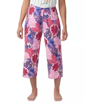Женские печатные капри-пижамные брюки The Great Palms Hue, розовый