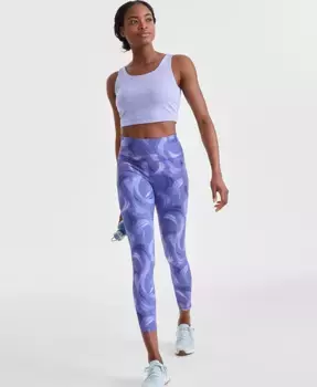 Женские печатные компрессионные леггинсы ID Ideology, фиолетовый