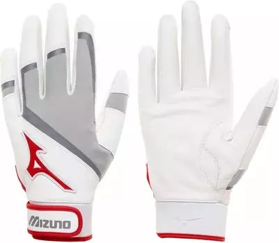 Женские перчатки для софтбола Mizuno Prime SE, белый/красный