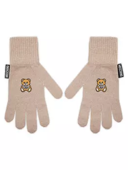 Женские перчатки Moschino, бежевый