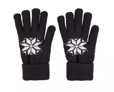 Женские перчатки Northeast Outfitters Cosy Cabin для скандинавских стран, черный