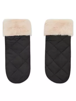 Женские перчатки Pieces, черный