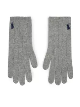 Женские перчатки Polo Ralph Lauren, серый