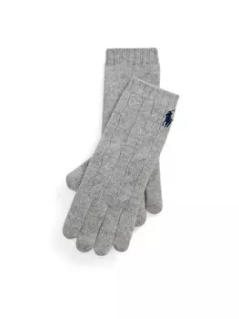 Женские перчатки Polo Ralph Lauren, серый