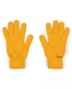 Женские перчатки простой вязки Naulover, жёлтый