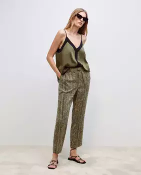 Женские пижамные брюки с принтом Woman El Corte Ingls, зеленый