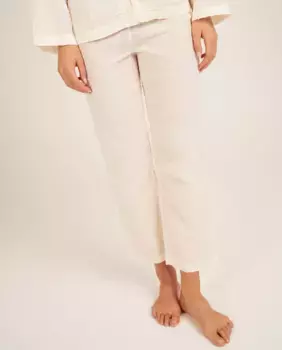 Женские пижамные брюки с рюшами по низу Bohodot, цвет Crudo