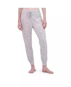 Женские пижамные брюки в рубчик с завязками для бега Tahari, серый