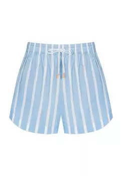 Женские пижамные штаны в сказочную полоску mey, цвет Angel Blue