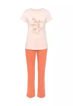 Женские пижамы с принтом Dolce Vita LASCANA, оранжевый