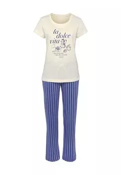 Женские пижамы с принтом Dolce Vita LASCANA, цвет Purple