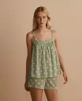 Женские пижамы с принтом Easy Wear, светло-зеленый